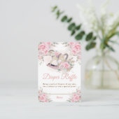 Carte D'accompagnement Pampas Herbe Rose Floral Rocse Cheval Diaper (Debout devant)