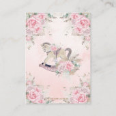 Carte D'accompagnement Pampas Herbe Rose Floral Rocse Cheval Diaper (Dos)