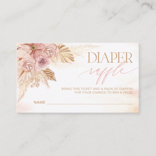 Carte D'accompagnement Pampas Pampas Pâte Pâte Pâte Raffle Billets Jeu (Devant)