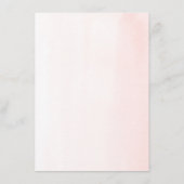 Carte D'accompagnement Pampas rose Floral Grass Détails du Mariage (Dos)