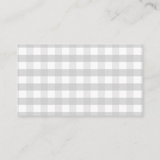 Carte D'accompagnement Pancakes & Pacifiers Gray Gingham Book Request (Dos)
