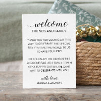 Panier cadeau de bienvenue moderne Merci Mariage