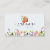 Carte D'accompagnement Panier de pique-nique Flore Feuillet de rabat (Devant)