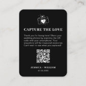 Carte D'accompagnement Panneau de code QR Capturez l'amour minimal (Devant)