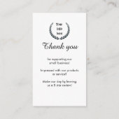 Carte D'accompagnement Panneau de table Google Reviews | Socle de code QR (Dos)