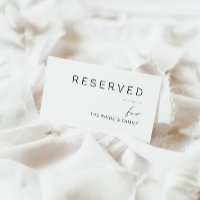 Panneau Réservé, Panneau Réservé Minimaliste