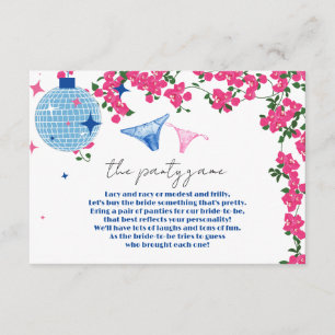 Carte D'accompagnement Panty Game Grec Bougainvillea Bachelorette Hen