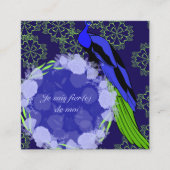 Carte D'accompagnement Paon (Devant)