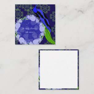 Carte D'accompagnement Paon