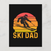 Carte D'accompagnement papa ski (Devant)