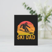Carte D'accompagnement papa ski (Debout devant)