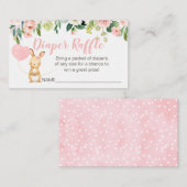 Carte D'accompagnement Papier à rabat rose Floral (Devant / Derrière)