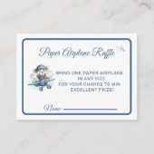 Carte D'accompagnement Papier Avion Baby shower de trèfle (Devant)