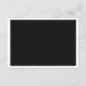 Carte D'accompagnement Papier noir picado inséparables détails mariages (Dos)
