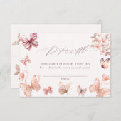 Carte D'accompagnement Papillon Coquette | Brochure de papillons (Devant / Derrière)