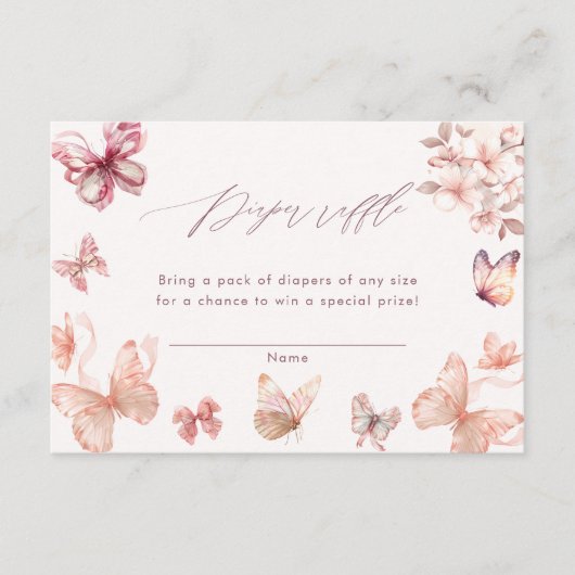 Carte D'accompagnement Papillon Coquette | Brochure de papillons (Devant)