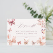 Carte D'accompagnement Papillon Coquette | Brochure de papillons (Debout devant)