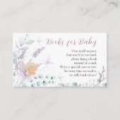 Carte D'accompagnement Papillon et Baby shower Fleur de fille Demande de (Devant)