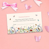 Carte D'accompagnement Papillon et Baby shower floral Barreau