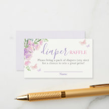 Papillon lilas Papier rose