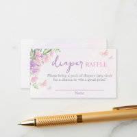 Papillon lilas Papier rose