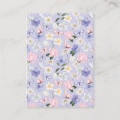 Carte D'accompagnement Papillon pourpre (Dos)