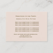 Carte D'accompagnement Papillon Roses anciennes, Notes de musique Enclosu (Dos)