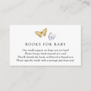 Carte D'accompagnement Papillon sur le chemin Boho Livres pour bébé