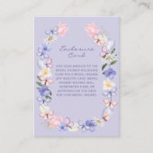 Carte D'accompagnement Papillon Violet (Devant)