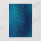 Carte D'accompagnement Papillons d'or sur un Arrière - plan bleu (Dos)