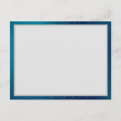 Carte D'accompagnement Papillons d'or sur un Arrière - plan bleu (Dos)