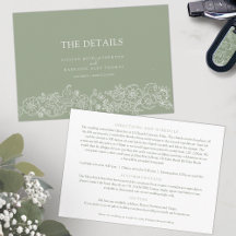 Papillons en fleurs vertes de Sage Détails du mari