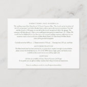 Carte D'accompagnement Papillons en fleurs vertes de Sage Détails du mari (Dos)