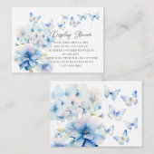 Carte D'accompagnement Papillons Fantaisistes Affichage Douche (Devant / Derrière)