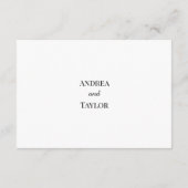 Carte D'accompagnement Papillons fleur sauvage QR Code Détails du Mariage (Dos)