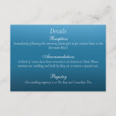 Carte D'accompagnement Papillons Monarque Blue Ombre (Devant)