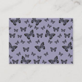 Carte D'accompagnement Papillons Violets (Dos)