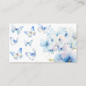 Carte D'accompagnement Papillons Whimsical Diaper Raffle (Dos)