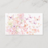 Carte D'accompagnement Papillons Whimsical Diaper Raffle (Dos)