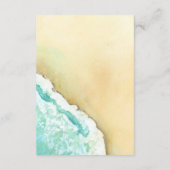 Carte D'accompagnement Paradis Tropical | Réception de mariage de destina (Dos)