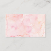 Carte D'accompagnement Parapluie rose Or Avril Douche Raffle (Dos)