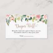Carte D'accompagnement Parapluie rose Or Avril Douche Raffle (Devant)