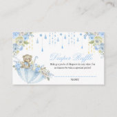 Carte D'accompagnement Parapluie Sprinkle bébé Teddy Bear Diaper Raffle (Devant)