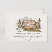 Carte D'accompagnement parc national livres d'invitation pour bébé insére (Devant / Derrière)