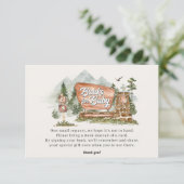 Carte D'accompagnement parc national livres d'invitation pour bébé insére (Debout devant)