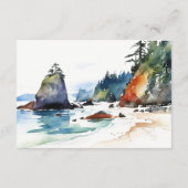 Carte D'accompagnement Parc national olympique de Ruby Beach Réception de (Dos)