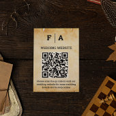 Carte D'accompagnement Parchemin vintage Rustique