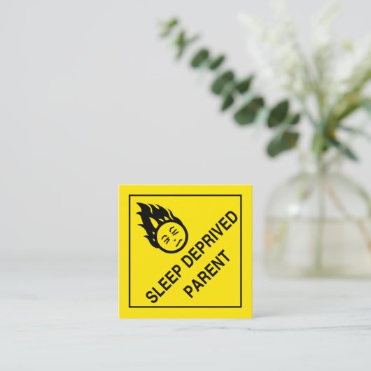 Carte D'accompagnement Parent privé du sommeil (Debout devant)