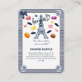 Carte D'accompagnement Paris avec amour pour notre Baby shower de Bebe Do (Devant)