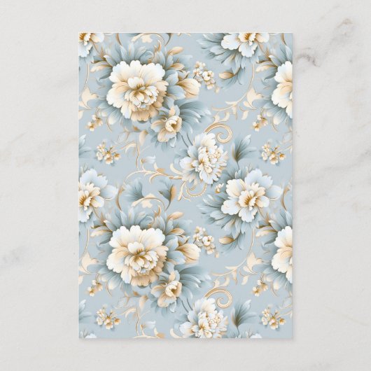 Carte D'accompagnement Paris Eiffel Tour Poudrière Bleu Mariage Détails (Dos)